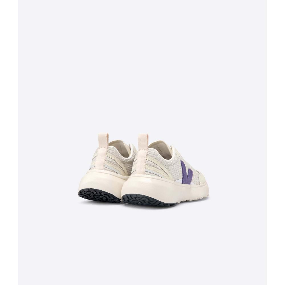 Veja CANARY ELASTIC LACE Løpesko Barn Beige/Purple | NO 709YXF